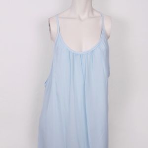 Powder Blue Beach Cover-Up Tank Dress (L)